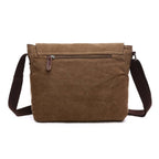 Versatile Canvas Shoulder Messenger Bag Business Computer Bag, Color: Black Large - Shoulder Messenger Bag - British D'sire