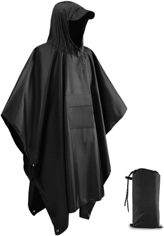 Victoper Waterproof Poncho Adult, Reusable Rain Poncho Adult Waterproof Poncho Waterproof Adult Lightweight Waterproof Raincoat for Outdoor Hiking Camping Cycling Traveling - British D'sire Main image