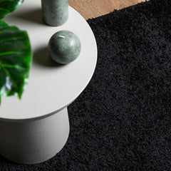 vidaXL Shaggy Rug-240x240cm, Modern Black Square Floor Carpet, Soft High Pile Polypropylene Mat, OEKO-TEX Safe, Suitable for Living Room/Bedroom - British D'sire