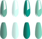 Vishine Color Gel Nail Polish Kit Green combo Series 4pcs Nail Art Set 15ml UV LED Gel Home Manicure Salon Use Easy DIY Beauty Spring Summer Collection - British D'sire