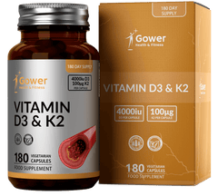 GH Vitamin D3 4000iu & Vitamin K2 100μg Supplement | 180 High Strength Vitamin D Capsules | Non-GMO, Gluten, Dairy & Allergen Free - British D'sire