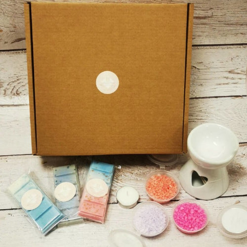 Sapphire Wax Burner, Wax Melt & Sizzler Gift Set Bundle