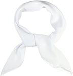 WESTEND CHOICE Square Chiffon Scarves Women Plain Neck Scarf 50s Retro lightweight Bandana Wrap Square | women's scarves 65 x 65 cm - Cool Women's Scarves - British D'sire