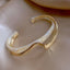 White Shell Plate Bracelet Curved Metal Hand Ornaments(SL02-80) - Bracelet - British D'sire