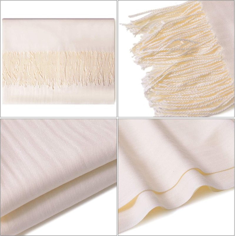 Winter Long Wool Soft Warm Tassel Scarves for Women Men Ladies 20 Solid Color Scarfs Women Men Shawls and Wraps - Women's Accessories - British D'sire