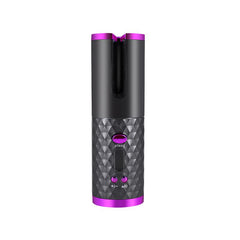 Wireless Hair Curler Automatic Curling Iron USB Rechargeable Timer LCD Digital Hair Styling Tools - Hair Care & Styling - British D'sire
