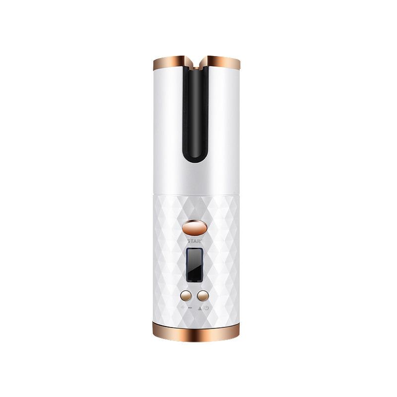 Wireless Hair Curler Automatic Curling Iron USB Rechargeable Timer LCD Digital Hair Styling Tools - Hair Care & Styling - British D'sire