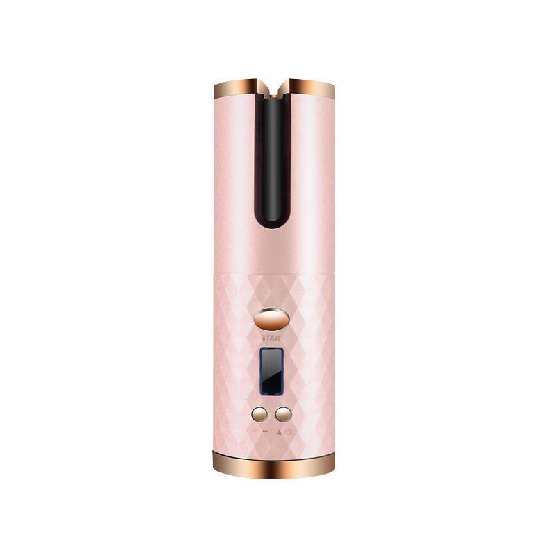 Wireless Hair Curler Automatic Curling Iron USB Rechargeable Timer LCD Digital Hair Styling Tools - Hair Care & Styling - British D'sire