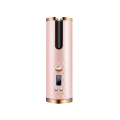 Wireless Hair Curler Automatic Curling Iron USB Rechargeable Timer LCD Digital Hair Styling Tools - Hair Care & Styling - British D'sire
