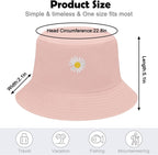 Women Bucket Hats Reversible Sun Hat Print Summer Fisherman Hat Cotton Travel Beach Bucket Hats for Teens - Womens Headwear - British D'sire