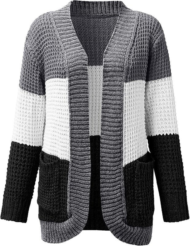 Women Coat Sale Clearance,Ladies Casual Soild Long Sleeve Pocket Plush Long Knit Cardigan Sweater plus Size Overcoat UK Stock S-5Xl - Womens Hoodies & Sweatshirts - British D'sire