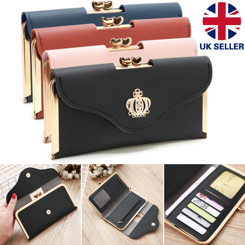 Women Short Small Money Purse Wallet Ladies PU Leather Folding Coin Card Holder Secondary image