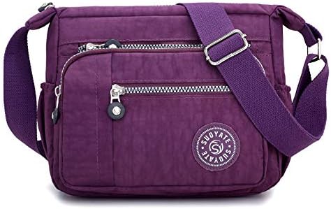 Womens Cross Body Bag Casual Shoulder Bag Handbag Multi Pocket Messenger for Shopping Daily Use - British D'sire