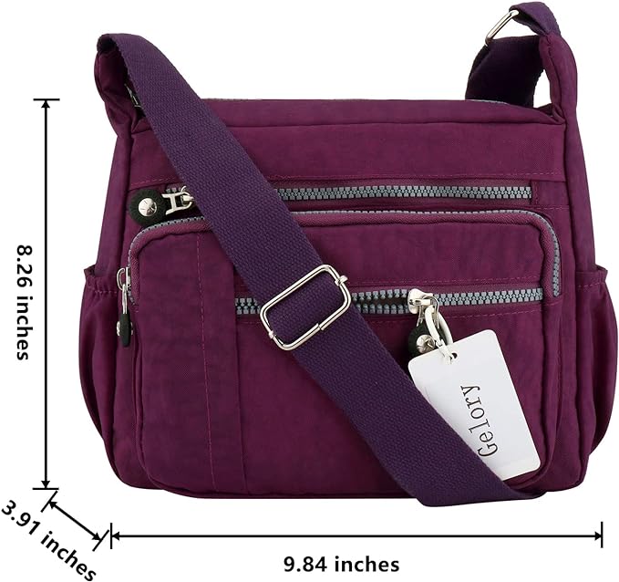 Womens Cross Body Bag Casual Shoulder Bag Handbag Multi Pocket Messenger for Shopping Daily Use Secondary image