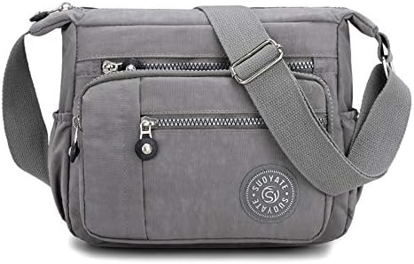 Womens Cross Body Bag Casual Shoulder Bag Handbag Multi Pocket Messenger for Shopping Daily Use - British D'sire