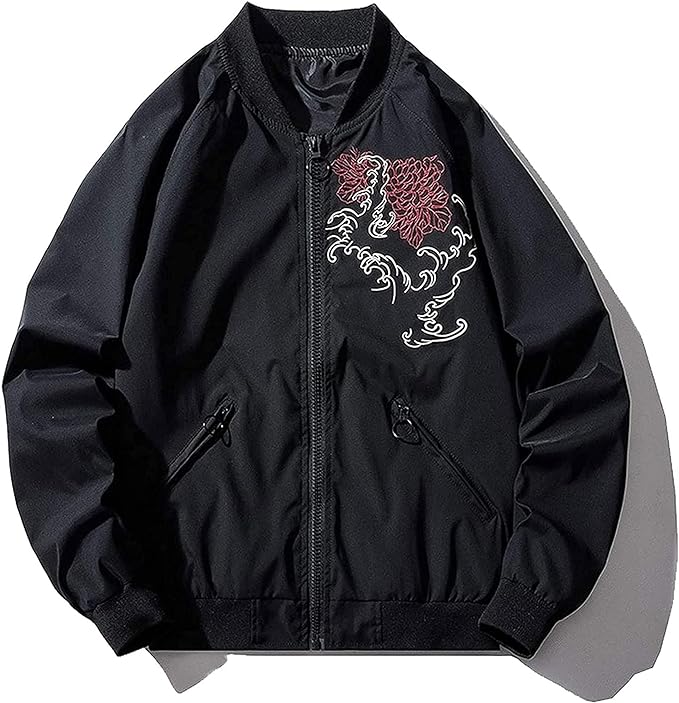 XYXIONGMAO Japanese Dragon Men'S Hip-Hop Clothing Oversized Men Bomber Jacket Couple Streetwear Pilot Jacket - British D'sire