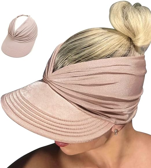 YAMEE Sun Hats for Women Wide Brim Visor UV Protection Summer Beach Hat for Women Foldable Golf Hats - Womens Headwear - British D'sire