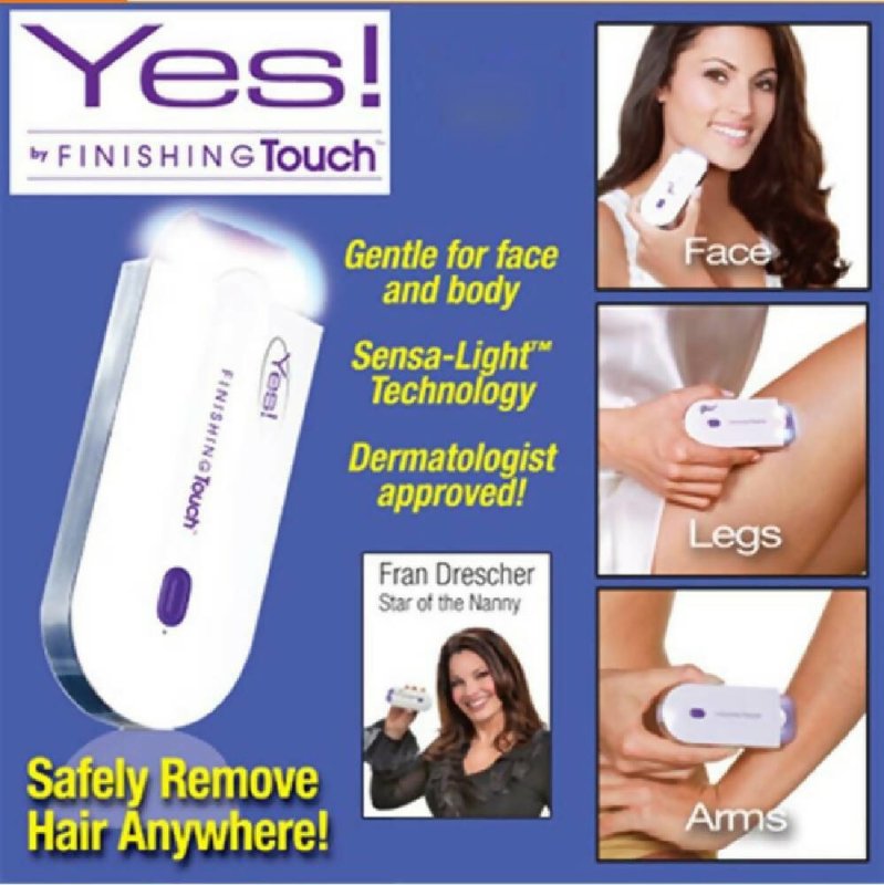 Yes Finishing Touch Women Induction Rechargeable Epilator Laser Hair Removal Apparatus Defeatherer, UK Plug - Laser Hair Removal - British D'sire