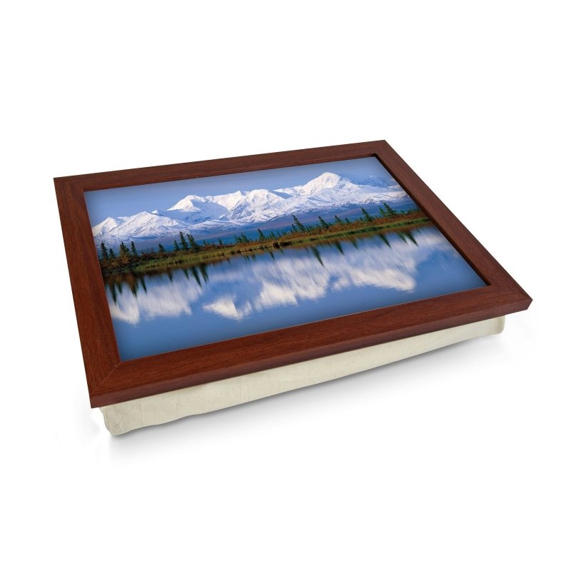 Yoosh Alaska Mountains Reflected In Lake Lap Tray - Kitchen Tools & Gadgets - British D'sire Main image