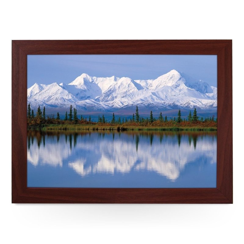 Yoosh Alaska Mountains Reflected In Lake Lap Tray - Kitchen Tools & Gadgets - British D'sire