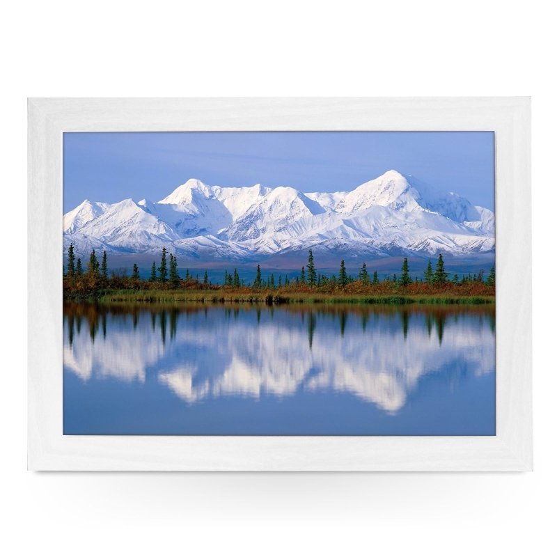 Yoosh Alaska Mountains Reflected In Lake Lap Tray - Kitchen Tools & Gadgets - British D'sire
