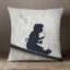 Yoosh Banksy Bubble Girl - 40 x 40 cm Cushion - Cushions & Covers - British D'sire