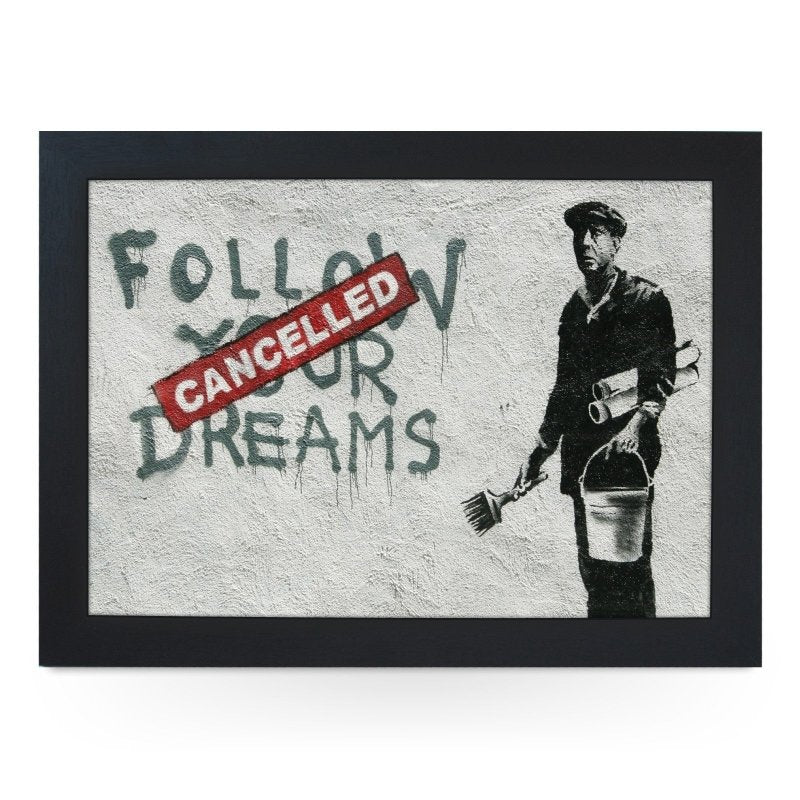 Yoosh Banksy Follow Your Dreams (Cancelled) Lap Tray - Kitchen Tools & Gadgets - British D'sire