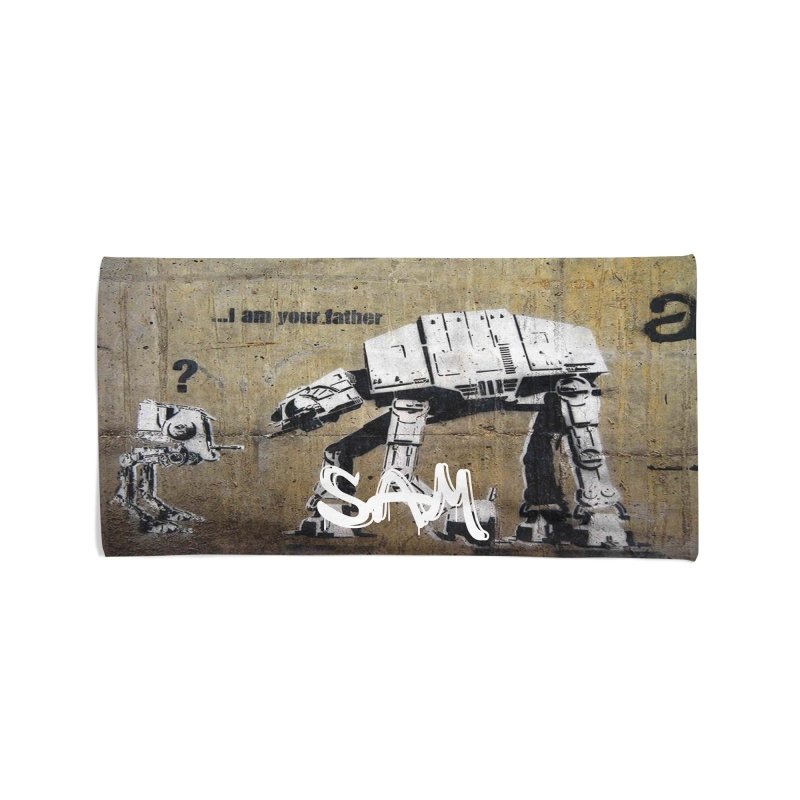 Yoosh Banksy I Am Your Father - Beach Towel - Bathroom Linens - British D'sire