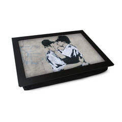 Yoosh Banksy Kissing Coppers Lap Tray - Kitchen Tools & Gadgets - British D'sire
