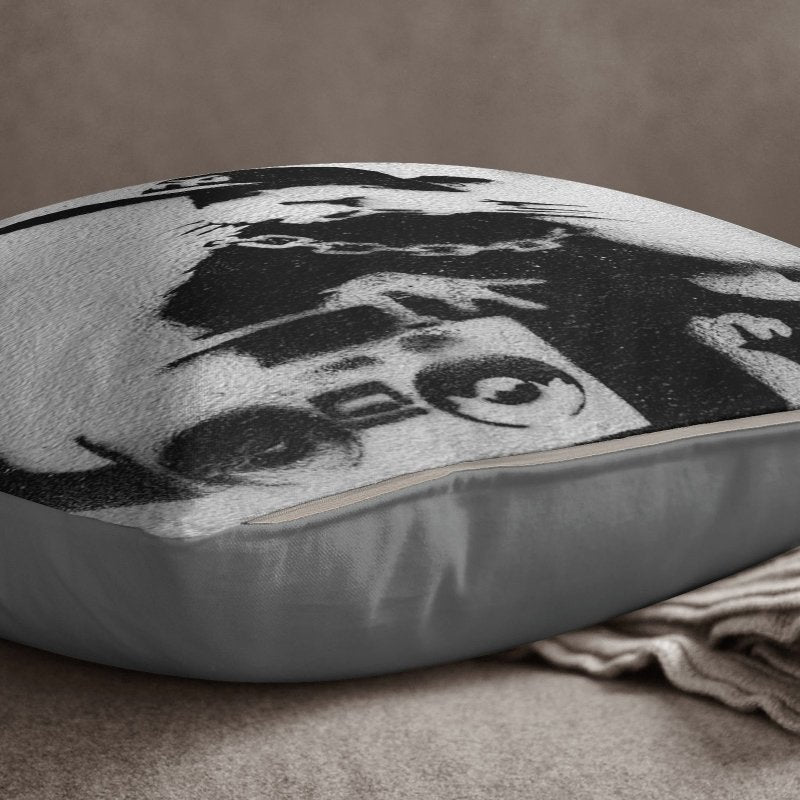 Yoosh Banksy Rapper Rat - 40 x 40 cm Cushion - Cushions & Covers - British D'sire