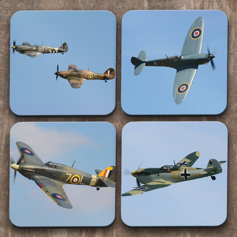 Yoosh Battle of Britain x 4 Coasters - Kitchen Tools & Gadgets - British D'sire