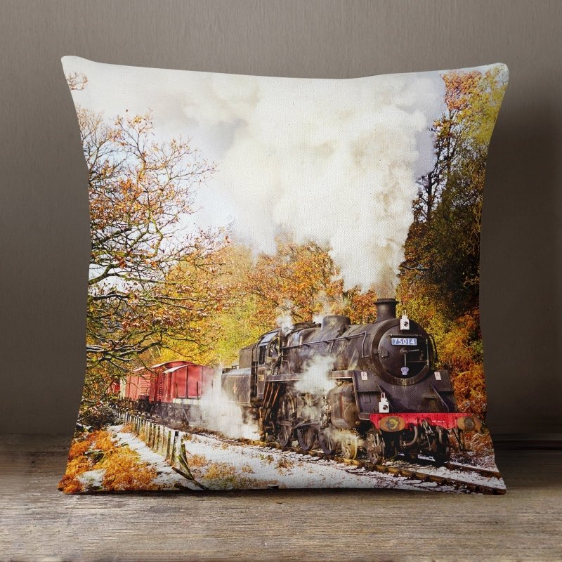 Yoosh Beck Hole, North York Moors Railway - 40 x 40 cm Cushion - Cushions & Covers - British D'sire