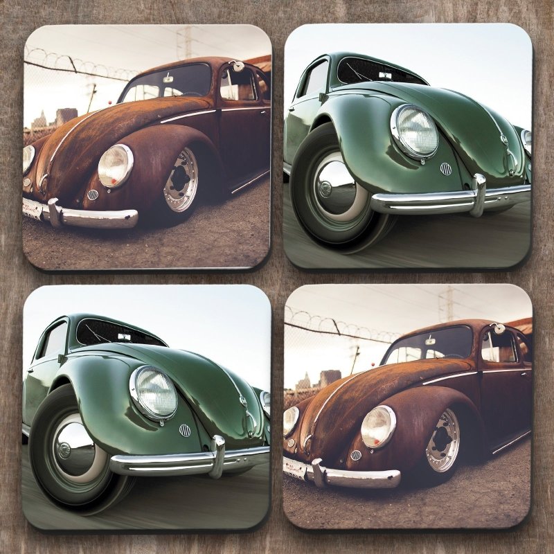 Yoosh Beetles x 4 Coasters - Kitchen Tools & Gadgets - British D'sire Main image