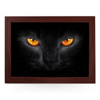 Yoosh Black Cat with Orange Eyes Lap Tray - Kitchen Tools & Gadgets - British D'sire