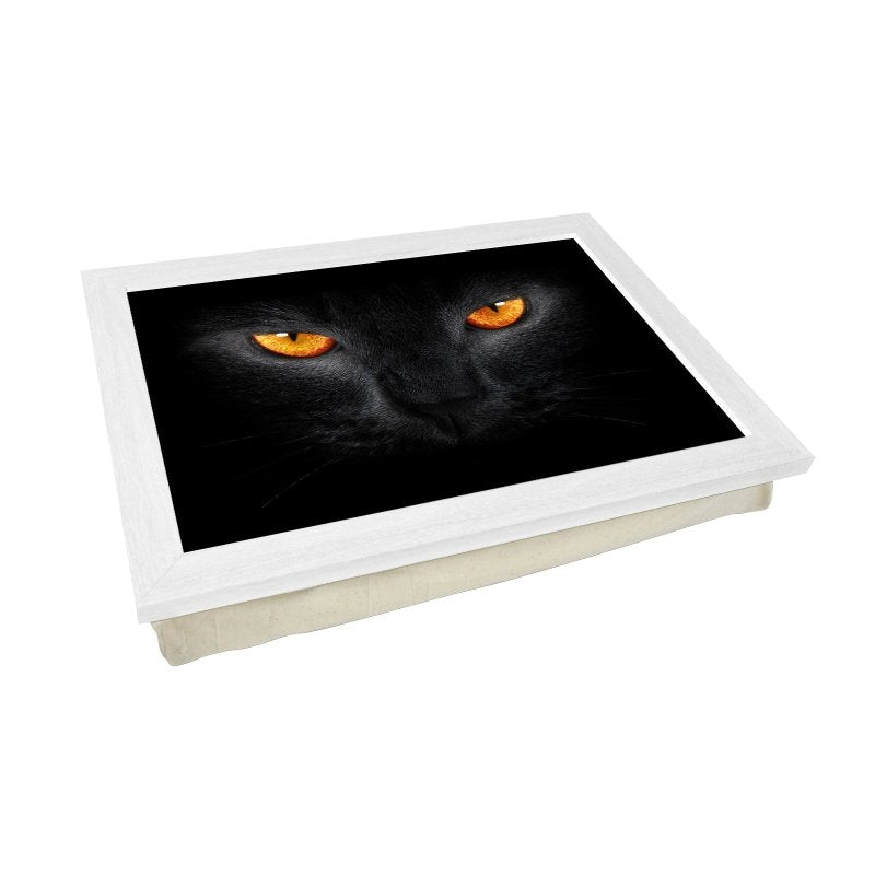 Yoosh Black Cat with Orange Eyes Lap Tray - Kitchen Tools & Gadgets - British D'sire