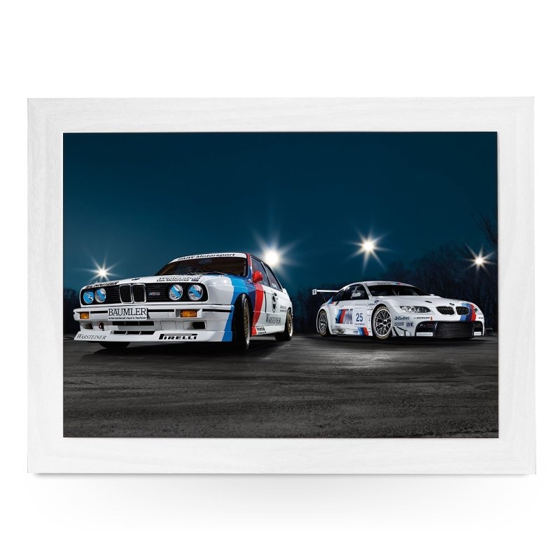 Yoosh BMW Classic Vs Modern Race Cars Lap Tray - Kitchen Tools & Gadgets - British D'sire