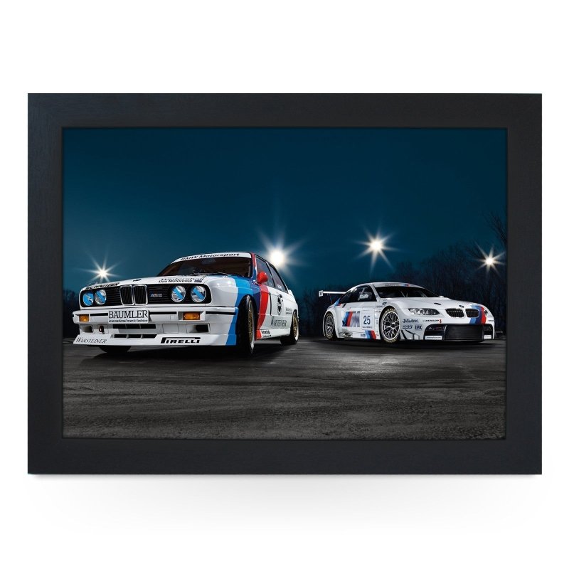 Yoosh BMW Classic Vs Modern Race Cars Lap Tray - Kitchen Tools & Gadgets - British D'sire