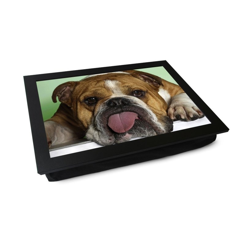 Yoosh Bulldog Sticking Tongue Out Lap Tray Secondary image