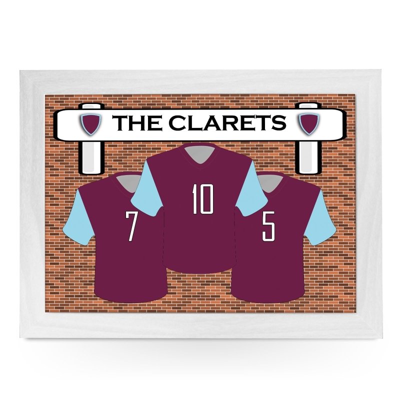 Yoosh Burnley FC 'The Clarets' Lap Tray - Kitchen Tools & Gadgets - British D'sire