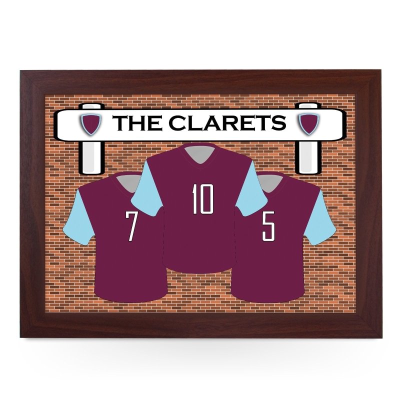 Yoosh Burnley FC 'The Clarets' Lap Tray - Kitchen Tools & Gadgets - British D'sire