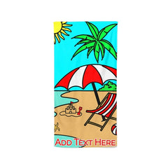 Yoosh Colouring Book Style - Beach Towel - Towels - British D'sire