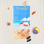 Yoosh Deckchairs By The Seaside - Beach Towel - Towels - British D'sire