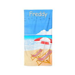 Yoosh Deckchairs By The Seaside - Beach Towel - Towels - British D'sire