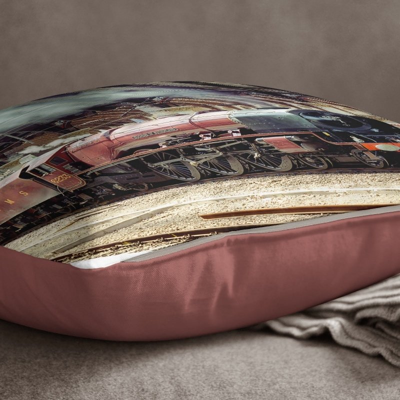 Yoosh Duchess Of Sutherland at York Station - 40 x 40 cm Cushion - Cushions & Covers - British D'sire