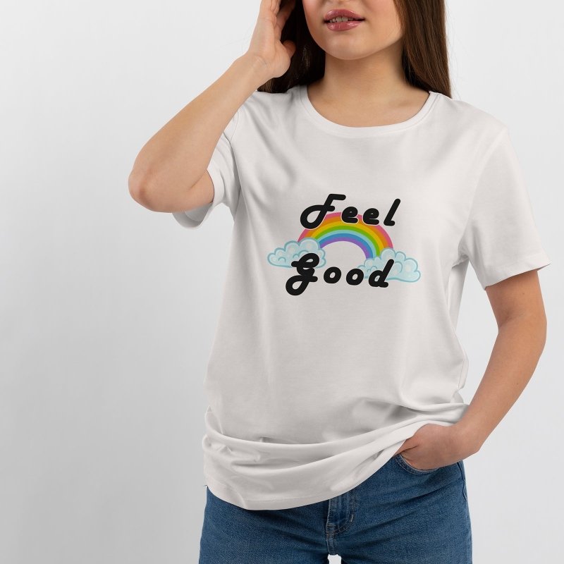 Yoosh Feel Good Rainbow T-Shirt - Mens T-Shirts & Shirts - British D'sire Main image