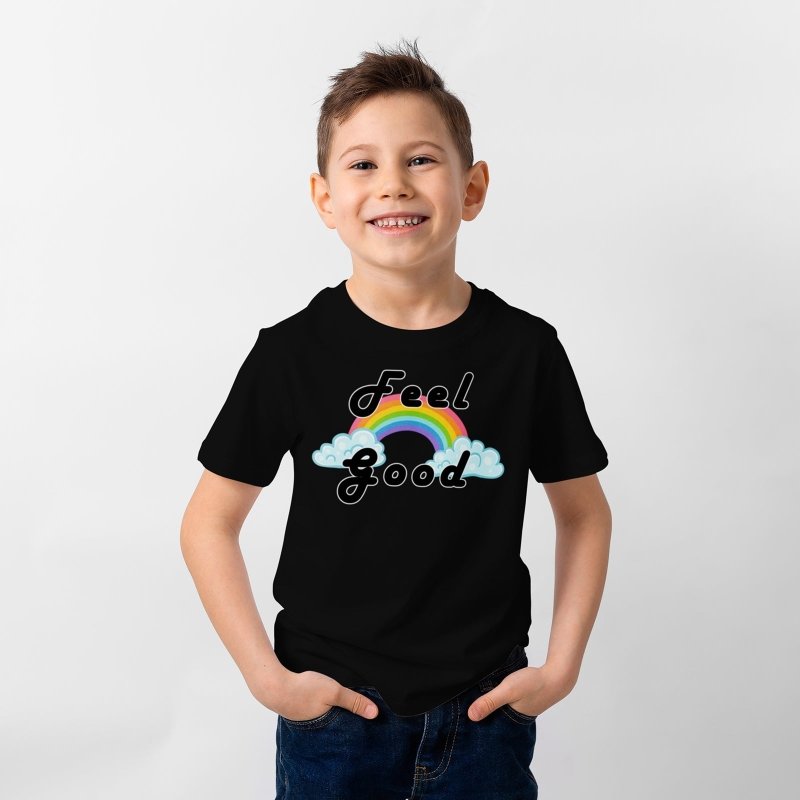 Yoosh Feel Good Rainbow T-Shirt - Mens T-Shirts & Shirts - British D'sire