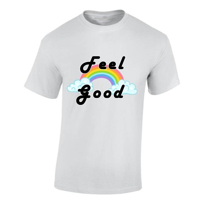 Yoosh Feel Good Rainbow T-Shirt - Mens T-Shirts & Shirts - British D'sire Main image