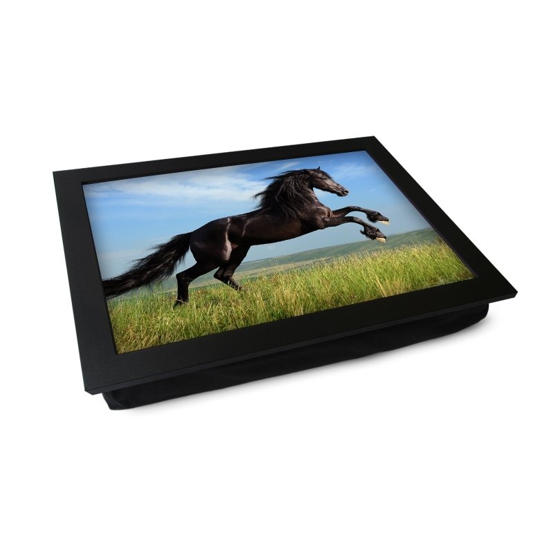 Yoosh Galloping Black Horse Lap Tray - L0746 - Kitchen Tools & Gadgets - British D'sire Main image