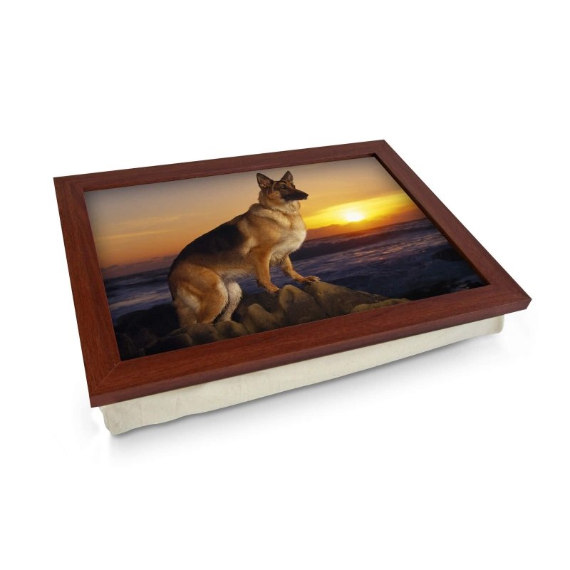 Yoosh German Shepherd on Beach Dog Lap Tray - L0136 - Kitchen Tools & Gadgets - British D'sire Main image