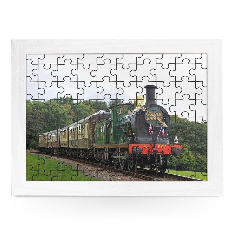 Yoosh Golden Arrow Train Jigsaw Puzzle with Frame (180pcs) - Housings & Frames - British D'sire